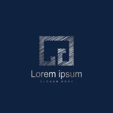 İlk mektup Cg logo vektör tasarım şablonu