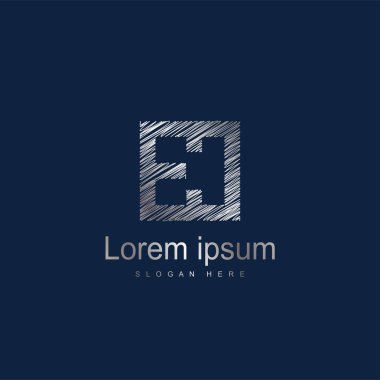 İlk harf Ec Logo şablonu vektör tasarımı