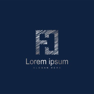 İlk harf Fc Logo şablonu vektör tasarımı