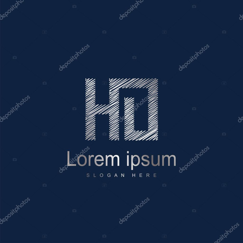 Initial Letter HO Logo Template Vector Design