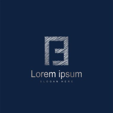 İlk harfi yani Logo şablonu vektör tasarımı. Soyut mektup logo tasarımı