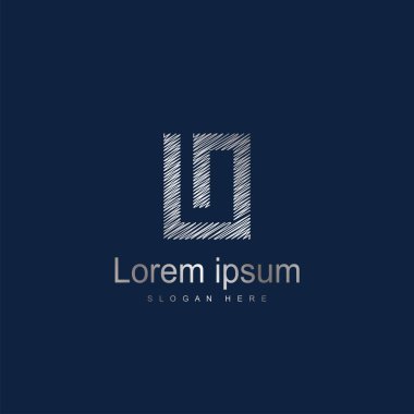 İlk harf IO Logo vektör tasarım şablonu. Soyut mektup logo tasarımı