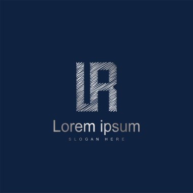 İlk harf IR Logo vektör tasarım şablonu. Soyut mektup logo tasarımı