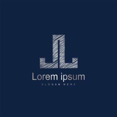 İlk harf Jj Logo vektör tasarım şablonu. Soyut mektup logo tasarımı