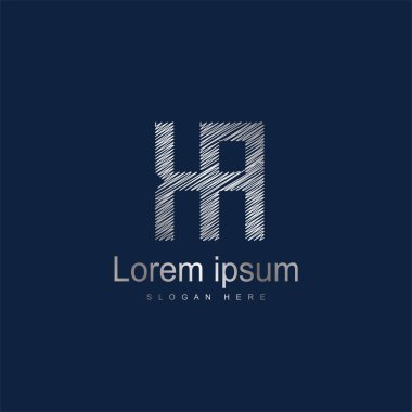 İlk harf Ka Logo vektör tasarım şablonu. Soyut mektup logo tasarımı