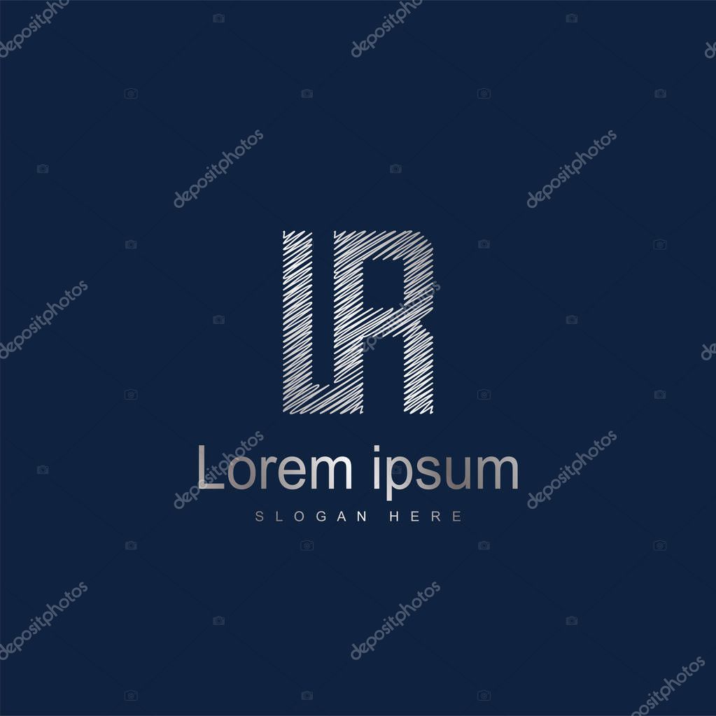 Initial Letter IR Logo Template Vector Design. Abstract letter logo design
