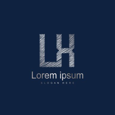 İlk harf Lx Logo vektör tasarım şablonu. Soyut mektup logo tasarımı