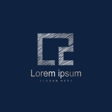 İlk harf Lz Logo vektör tasarım şablonu. Soyut mektup logo tasarımı