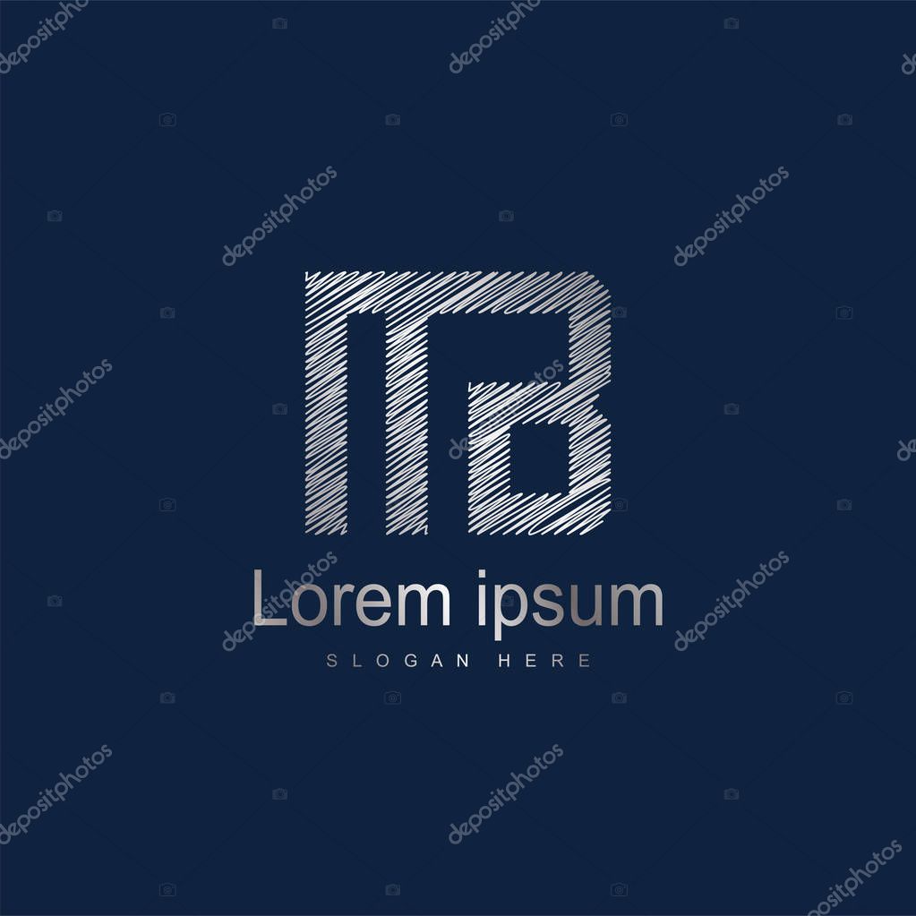 Initial Letter MB Logo Template Vector Design