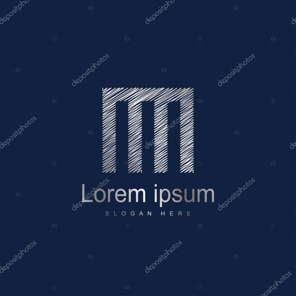 Initial Letter MM Logo Template Vector Design