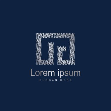 İlk harf Og Logo vektör tasarım şablonu. Gümüş harf logo