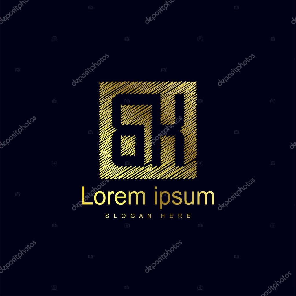 Initial Letter BK Logo Template Vector Design