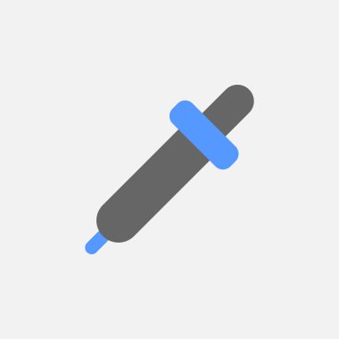 Beyaz arka plan üzerinde izole damlalık düz simge vektör