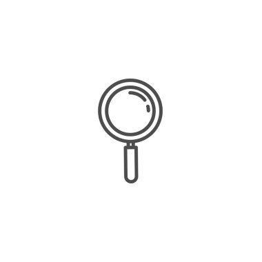 Beyaz arka plan üzerinde izole arama satırı simge vektör