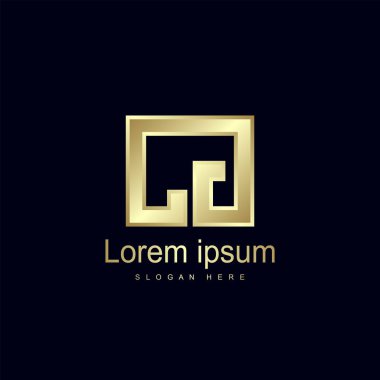 İlk mektup Cg logo vektör tasarım şablonu