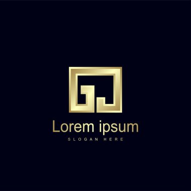 İlk harf Gc Logo şablonu vektör tasarımı