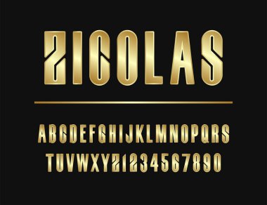 Vektör çağdaş alfabesi harf ve sayı. Z ve 0 numara 9 a Latin harfleri