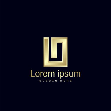 İlk harf IO Logo şablonu vektör tasarımı