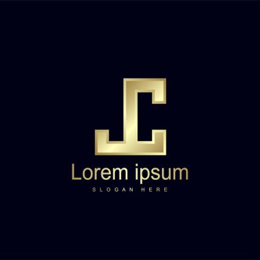 İlk harf Jc Logo şablonu vektör tasarımı