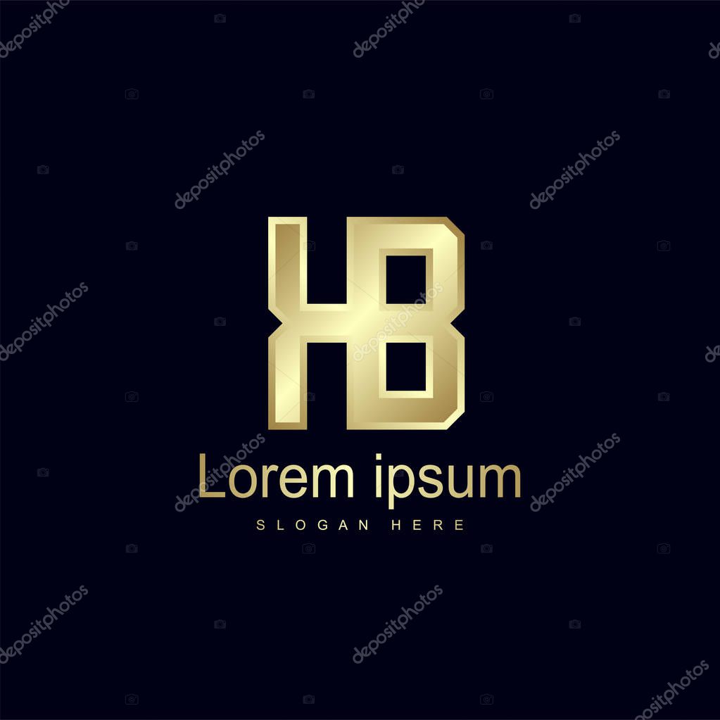 Initial Letter KB Logo Template Vector Design