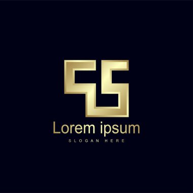 İlk harf Ps Logo şablonu vektör tasarımı