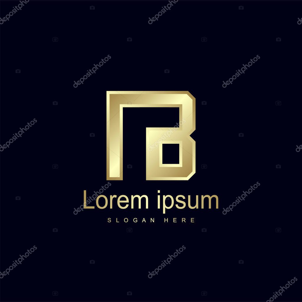 Initial Letter NB Logo Template Vector Design