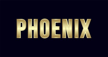 Phoenix şehri Tipografi vektör tasarımı. Selamlar T-shirt, poster, kartı ve daha fazlası için