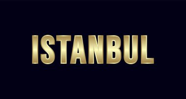 Istanbul şehir Tipografi vektör tasarımı. Selamlar T-shirt, poster, kartı ve daha fazlası için