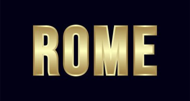 Roma şehir Tipografi vektör tasarımı. Selamlar T-shirt, poster, kartı ve daha fazlası için