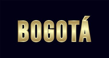 Bogota şehir Tipografi vektör tasarımı. Selamlar T-shirt, poster, kartı ve daha fazlası için