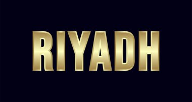 Riyadh City Tipografi vektör tasarımı. Selamlar T-shirt, poster, kartı ve daha fazlası için