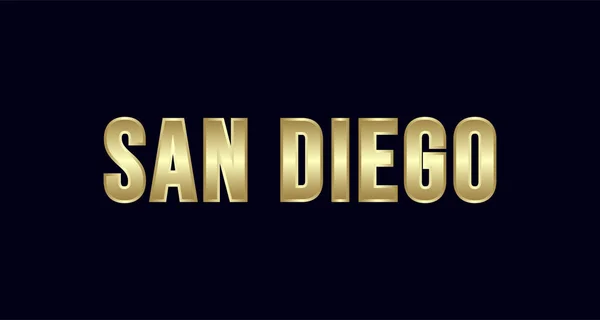 Diseño Vectorial Tipográfico Ciudad San Diego Saludos Para Camiseta Póster — Vector de stock