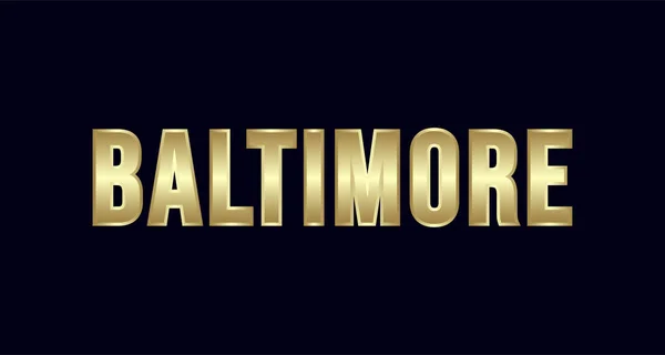 Baltimore City Typography Vector Design Inglés Saludos Para Camiseta Póster — Vector de stock