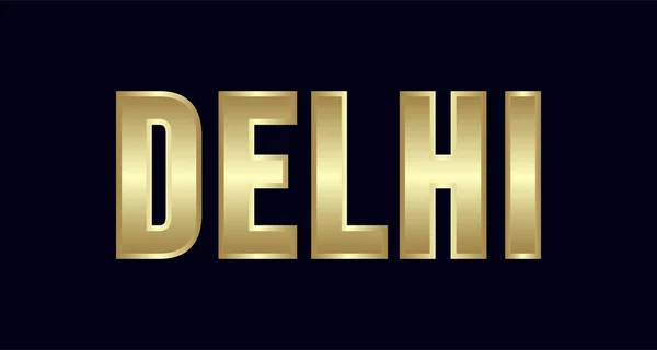 Delhi Şehri Typography Vektör Tasarımı Tişört Poster Kart Daha Fazlası — Stok Vektör