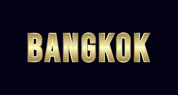 Bangkok City Typography Vector Design Saludos Para Camiseta Póster Tarjeta — Vector de stock