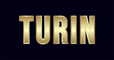 Torino Şehri Typography vektör tasarımı. Tişört, poster, kart ve daha fazlası için tebrikler.