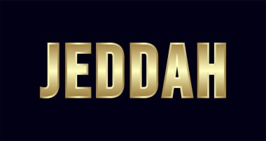 Cidde şehir Tipografi vektör tasarımı. Selamlar T-shirt, poster, kartı ve daha fazlası için