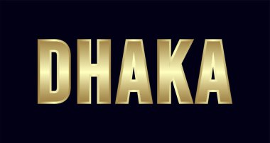 Dhaka şehir Tipografi vektör tasarımı. Selamlar T-shirt, poster, kartı ve daha fazlası için