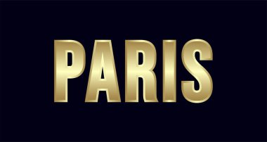 Paris şehir Tipografi vektör tasarımı. Selamlar T-shirt, poster, kartı ve daha fazlası için