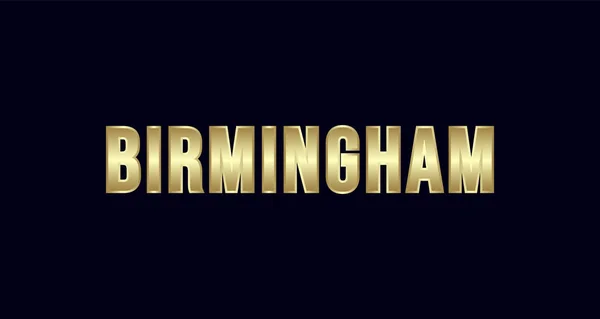 Birmingham City Typography Vektordesign Grüße Für Shirt Poster Karte Und — Stockvektor