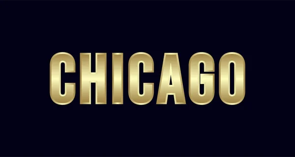 Chicago City Typography Vector Design Inglés Saludos Para Camiseta Póster — Vector de stock