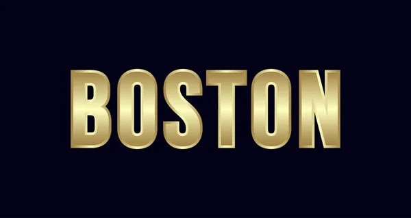 Diseño Vectorial Tipografía Boston City Saludos Para Camiseta Póster Tarjeta — Vector de stock
