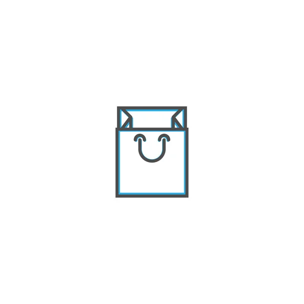 Diseño de línea de icono de bolsa. Icono de negocio vector ilustración — Archivo Imágenes Vectoriales
