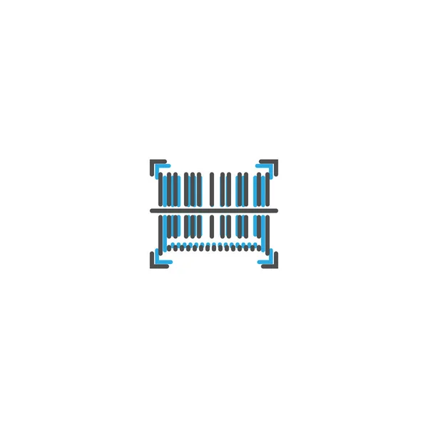 Barcode ikon linje design. Business ikonen vektorillustration — Stock vektor