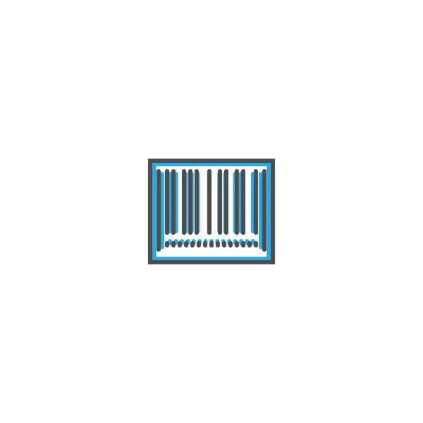 Design de linha de ícone de código de barras. Ilustração do vetor do ícone do negócio —  Vetores de Stock