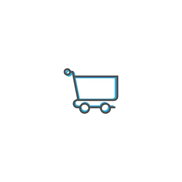 Cart icon line design. Business icon vector illustration — Stock Vector
