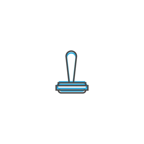 Timbro icona linea design. Illustrazione vettoriale icona aziendale — Vettoriale Stock