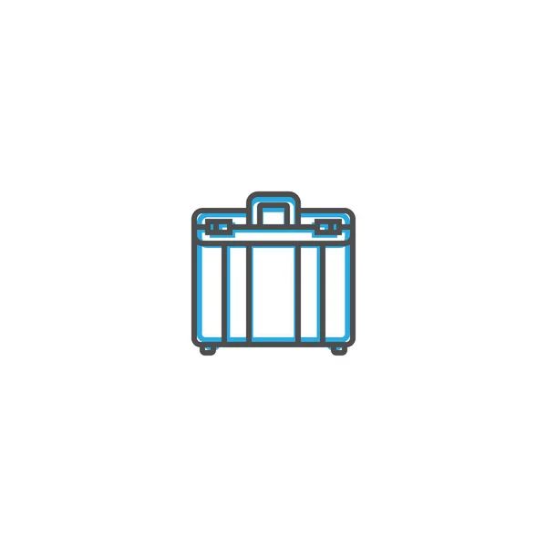 Bőrönd ikon vonal design. Üzleti ikon-vektoros illusztráció — Stock Vector