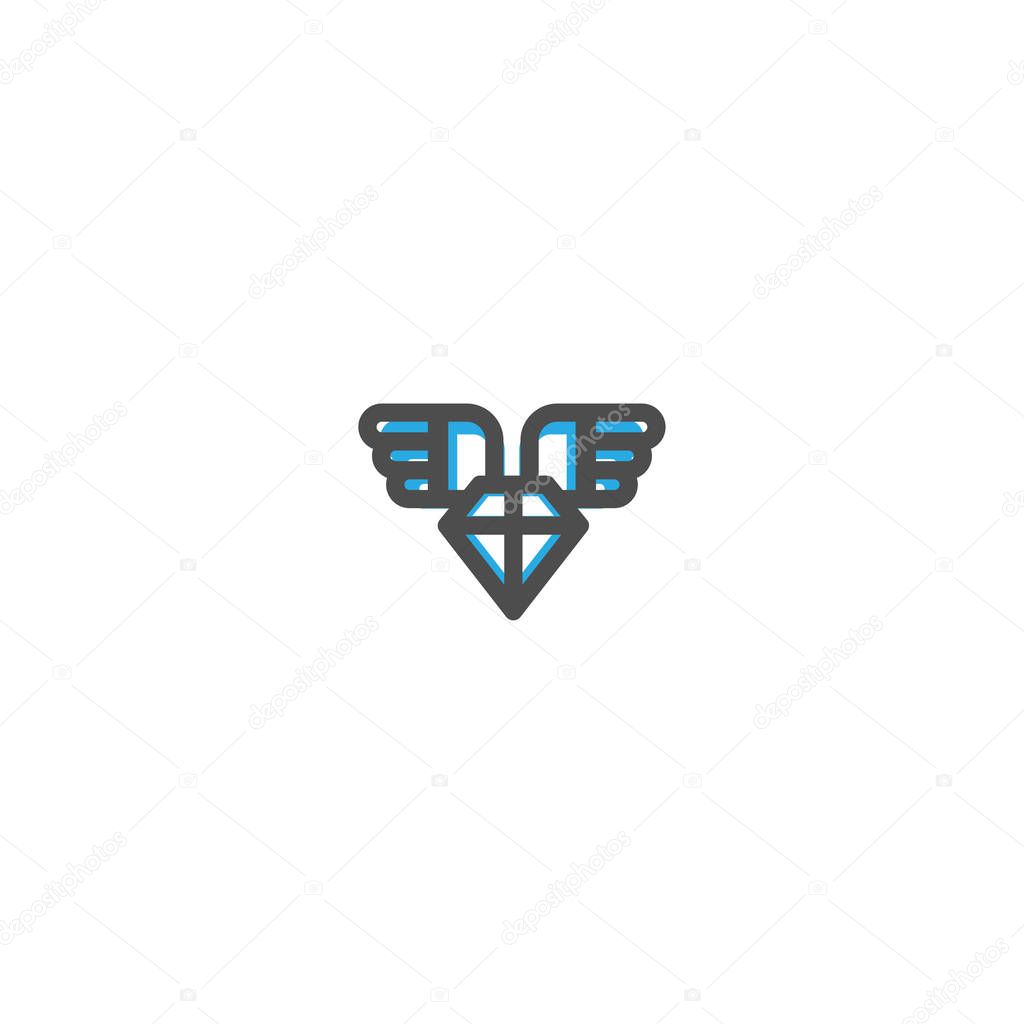 Flying Icon Line Design. E Commerce icon vector illustration