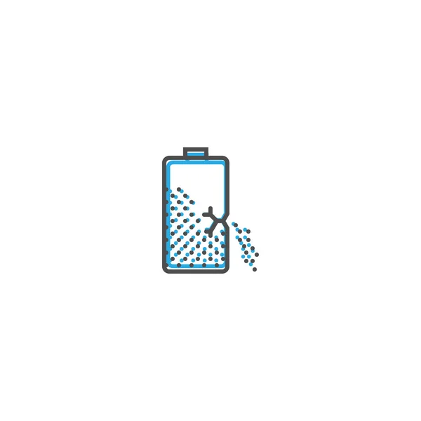 Batterie-Icon-Design. wesentliche Icon-Vektor-Illustration — Stockvektor